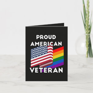 Lgbt Veterans - American Flag Holiday Card