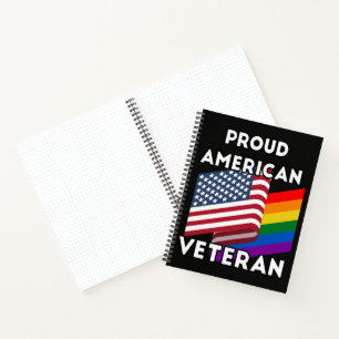 Lgbt Veterans - American Flag Notebook