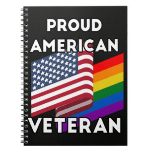 Lgbt Veterans - American Flag Notebook
