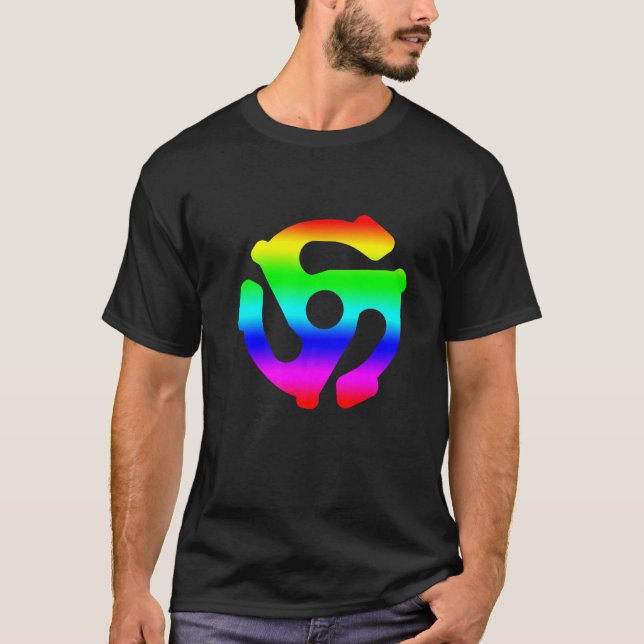 Lgbt Vinyl Adapter Dj Turntable Record Music Playe T-Shirt (Front)
