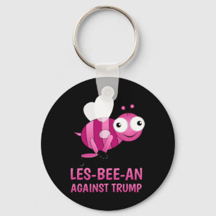 Lgbt Vs Donald Trump Gay Pride Les-bee-an Against Key Ring