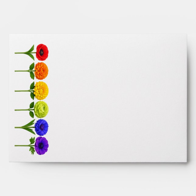  LGBT Wedding Envelope Flourish Together (Front)