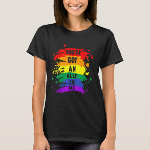 Lgbt Youve Got An Ally In Me Lgbt Proud Pride Mont T-Shirt
