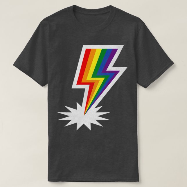 LGBTIQ Lightning T-Shirt (Design Front)