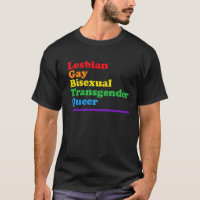 LGBTQ Acronym Rainbow Gay Pride Parade
