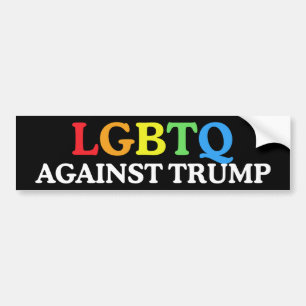 LGBTQ Against Trump Biden 2024 Anti-Trump Bumper Sticker