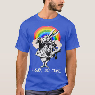 LGBTQ Alice-In-Wonderland White Rabbit - Be Gay Do T-Shirt