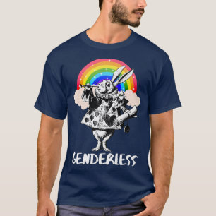LGBTQ Alice-In-Wonderland White Rabbit - Genderles T-Shirt