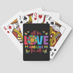 LGBTQ - All For Love and Love For All Playing Cards