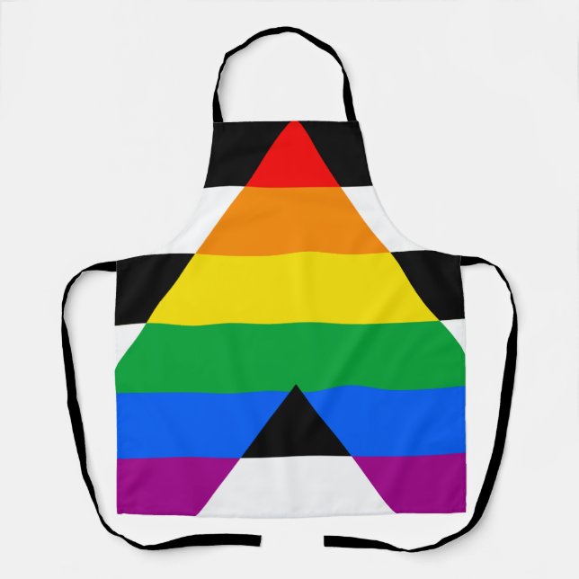 LGBTQ+ Ally Flag Apron (Front)