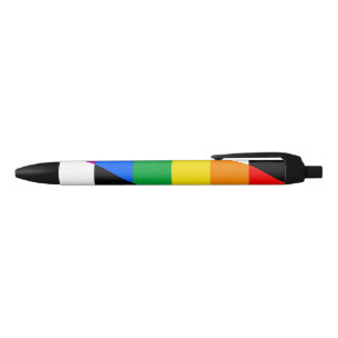 LGBTQ+ Ally Flag Black Ink Pen