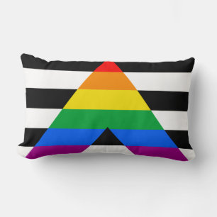 LGBTQ+ Ally Flag Lumbar Cushion