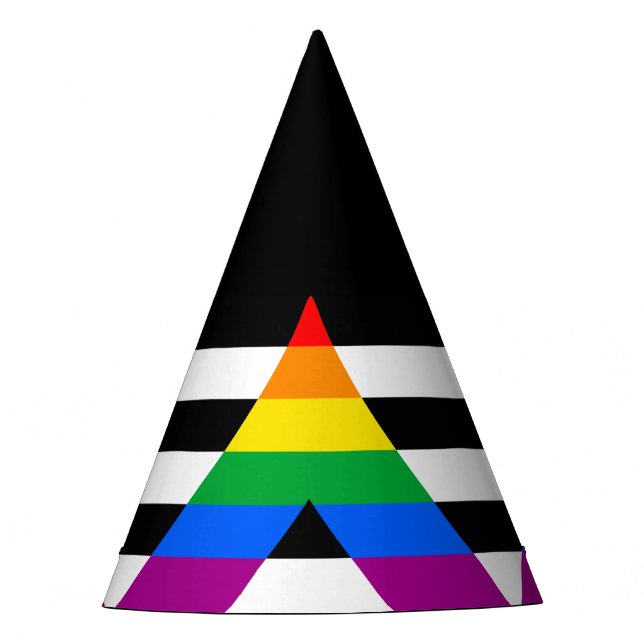 LGBTQ+ Ally Flag Party Hat (Front)