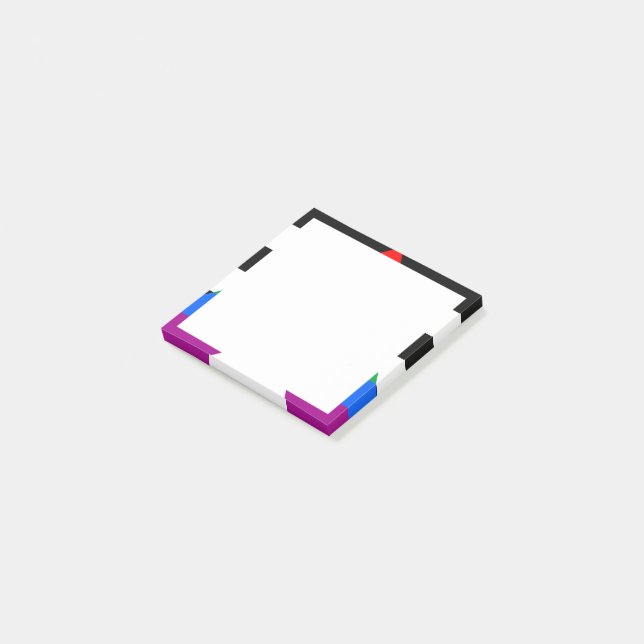 LGBTQ+ Ally Flag Post-it Notes (Angled)
