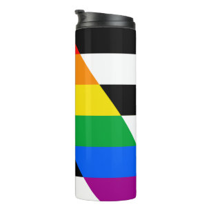 LGBTQ+ Ally Flag Thermal Tumbler