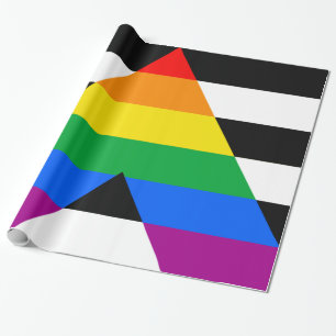 LGBTQ+ Ally Flag Wrapping Paper
