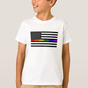 LGBTQ American Flag T-Shirt