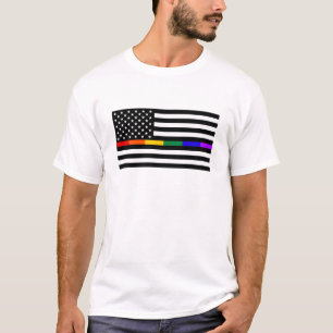 LGBTQ American Flag T-Shirt