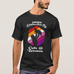 LGBTQ Animal Lesbian Cat Homosexual Girl Rainbow T-Shirt