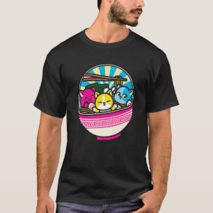 LGBTQ Animal Lesbian Cat  Pansexual Flag Pan Pride T-Shirt