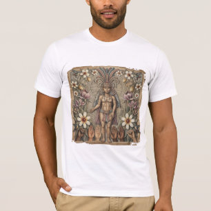 LGBTQ Aztec Floral Pride T-Shirt Queer Mayan Art