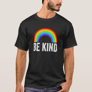 LGBTQ Be Kind Gay Rainbow Retro LGBT Flag LGBT Pri T-Shirt
