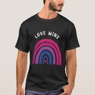 LGBTQ Bisexual Pride Rainbow Love Wins T-Shirt