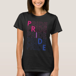 LGBTQ Bisexual Pride Typography Text T-Shirt