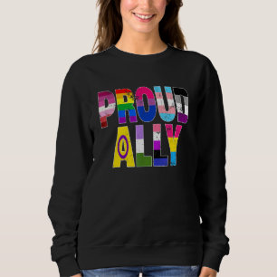 LGBTQ Black Pride Proud Ally Lesbian Gay Bi Trans  Sweatshirt