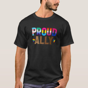 Lgbtq Black Pride Proud Ally Lesbian Gay Bi Trans T-Shirt