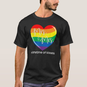 LGBTQ Brides, Lesbian Couples, Gay Pride Mrs. and T-Shirt