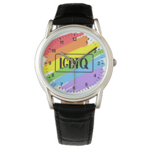 LGBTQ Brushstrokes Rainbow Watch