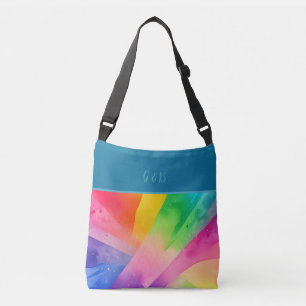 lgbtq colourful rainbow crossbody bag