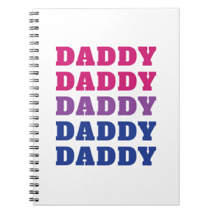 LGBTQ Daddy Bisexual Pride Dad Father's Day Notebook