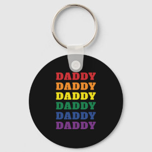 LGBTQ Daddy Gay Pride Dad Father's Day Key Ring