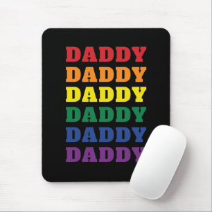 LGBTQ Daddy Gay Pride Dad Father's Day Mouse Pad