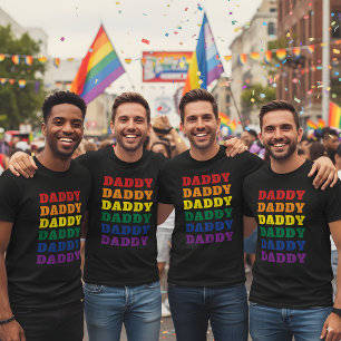 LGBTQ Daddy Gay Pride Dad Father's Day T-Shirt