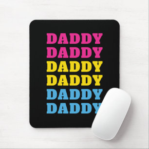 LGBTQ Daddy Pansexual Pride Dad Father's Day Mouse Pad
