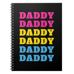 LGBTQ Daddy Pansexual Pride Dad Father's Day Notebook
