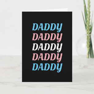 LGBTQ Daddy Transgender Pride Dad Father's Day Card