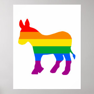 LGBTQ Democrat Pride Poster