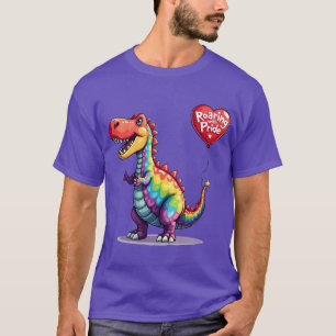 LGBTQ Dino Roaring With Pride T-Shirt