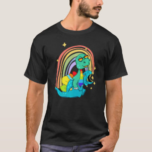 LGBTQ Dinosaur Rex Wearing Dino Costume T-Shirt