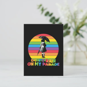 LGBTQ - Don't Rain On My Parade Postcard