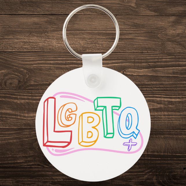 LGBTQ+ Doodle Key Ring (Creator Uploaded)
