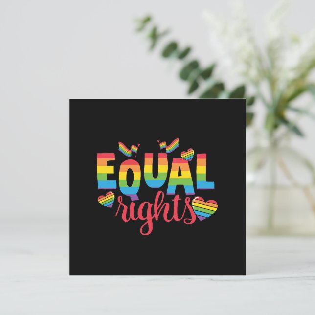 LGBTQ - Equal Rights - Rainbow Colours (Standing Front)