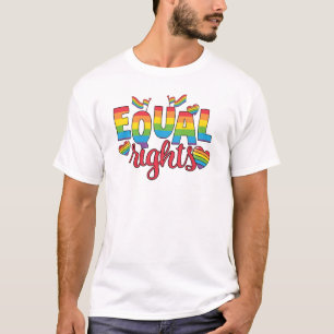 LGBTQ - Equal Rights - Rainbow Colours T-Shirt