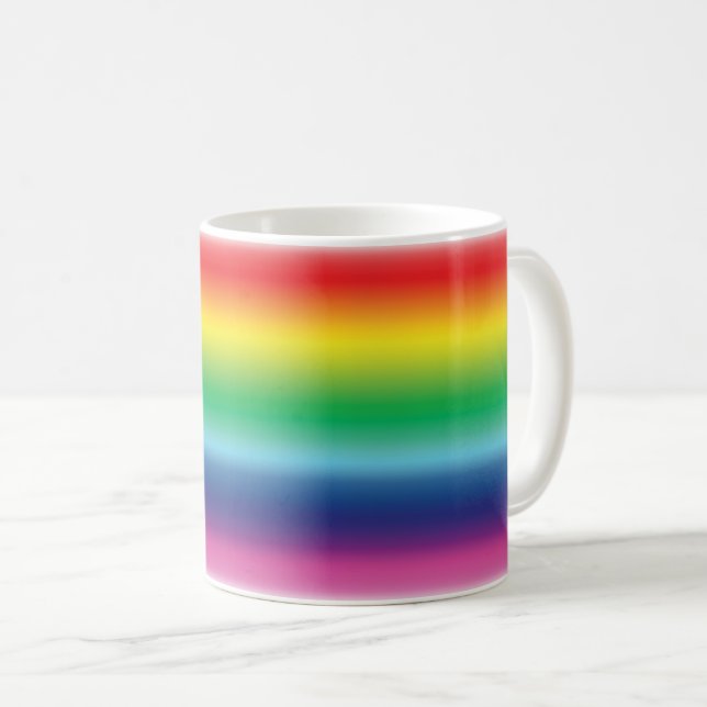 LGBTQ equality rainbow pride colours - coffee mug (Front Right)
