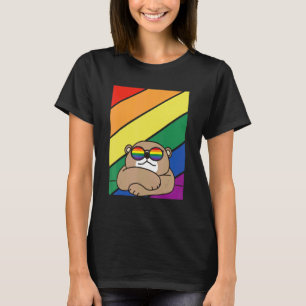 LGBTQ Flag Gay Pride Month Rainbow Bear With LGBT T-Shirt