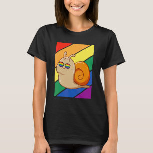 Lgbtq Flag Gay Pride Month Rainbow Cute Snail Lgbt T-Shirt